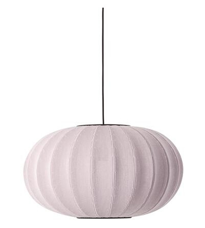 Made By Hand Strikk-Hvit Oval Taklampe Lys Rosa Ø57 Made By Hand Strikk-Hvit Oval Taklampe Lys Rosa Ø57