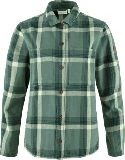 Fjellreven Women's Singi Flannel Overshirt XS , Patina Green-Deep Patina