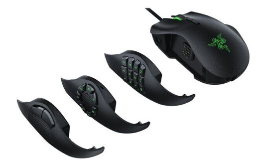 Razer Naga Trinity - Gaming mus - Laser - 17 - Svart med grønt lys Razer Naga Trinity - Gaming mus - Laser - 17 - Svart med grønt lys
