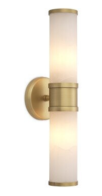 Claridges vegglampe antique brass dobbelt Claridges vegglampe antique brass dobbelt