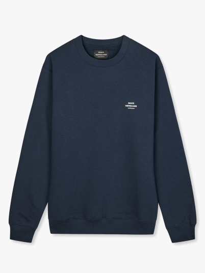 Mads Nørgaard Standard Crew Logo Sweat Blå S