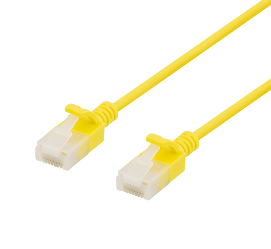 DELTACO Slim U/UTP LSZH 50cm yellow DELTACO Slim U/UTP LSZH 50cm yellow