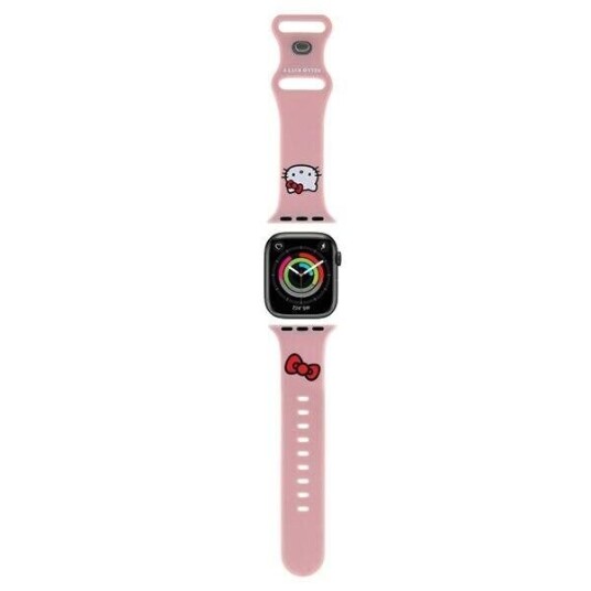 Apple Watch (38/40/SE/41MM) Hello Kitty Silikone Silikon Smartwatch-rem - Pink