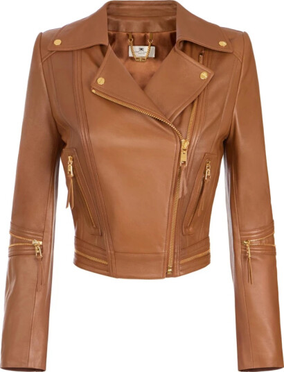 Elisabetta Franchi Dame Jakker Brun S, Elisabetta Franchi Dame Jakker Brun S,