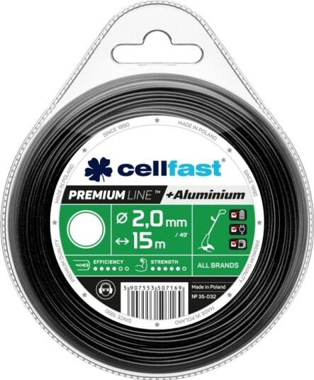 Cellfast Premium Skjærelinje 2,4 Mm/15 M Rund 35 033 Cellfast Premium Skjærelinje 2,4 Mm/15 M Rund 35 033