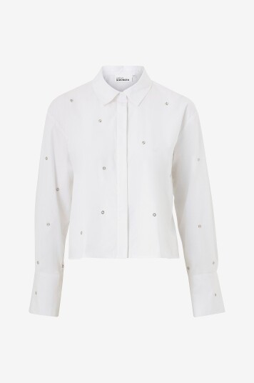 Karen By Simonsen - Bluse kbRoysin Short Shirt - Hvit