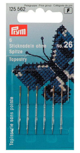 Broderinåler med rund spiss No. 26 5 stk.
