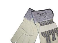 OX-ON handske kvarts str. 10 - Worker Comfort 2300, oksehud, bomuldsfor, gummieret manchet