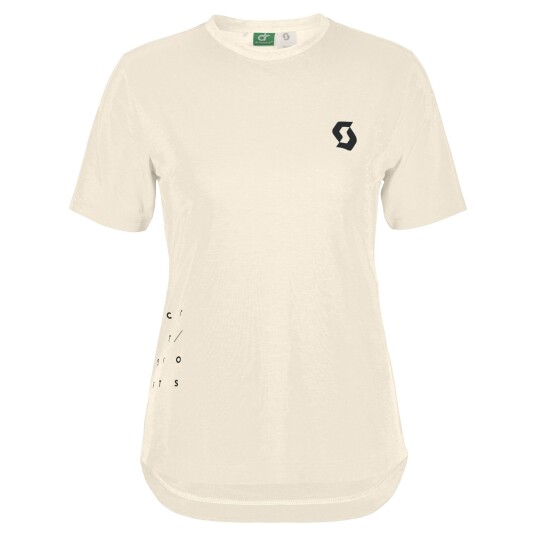 SCOTT Trail Vertic DRI kortermet sykkeltrøye cotton white dame SCOTT Trail Vertic DRI kortermet sykkeltrøye cotton white dame