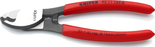 Knipex 165mm Kabelkutter for Koper- og Aluminiumskabler Knipex 165mm Kabelkutter for Koper- og Aluminiumskabler