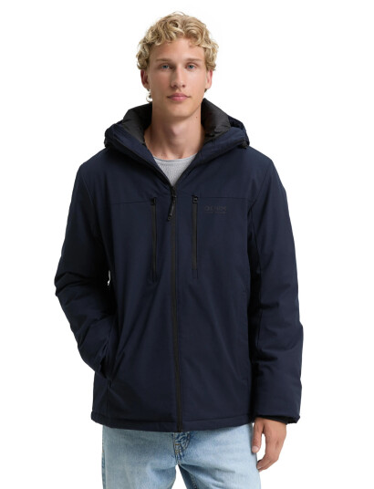 Tom Tailor Hooded Technical Jacket Navy XL Tom Tailor Hooded Technical Jacket Navy XL