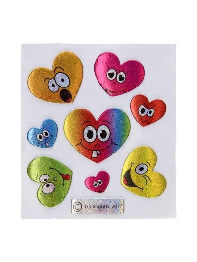 LG-Imports Stickers Smile Face Glittering (Assorted)