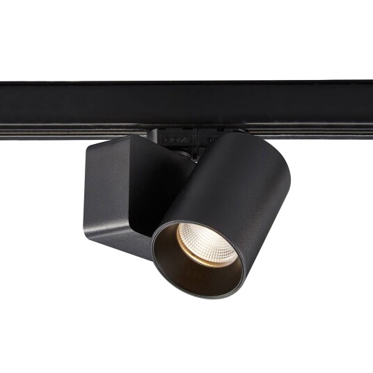 Lindby LED skinnespotlight Linaro/Brinja, svart, 1-faset
