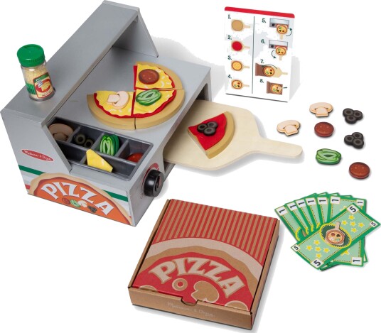 Melissa & Doug Top & Bake Pizzadisk Lekesett