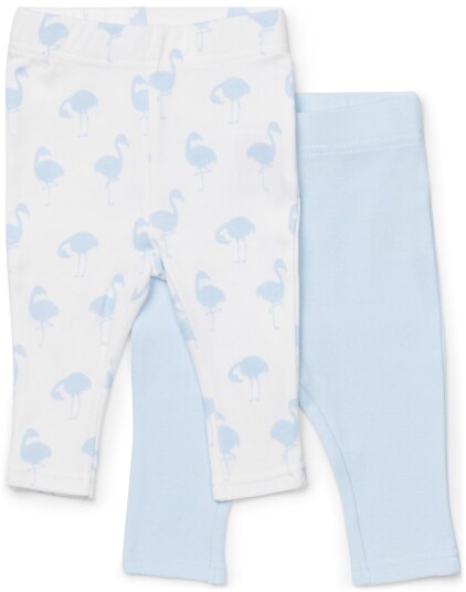 Tiny Treasure Lexi Leggings 2-Pack Blue/Flamingo 62 Tiny Treasure Lexi Leggings 2-Pack Blue/Flamingo 62