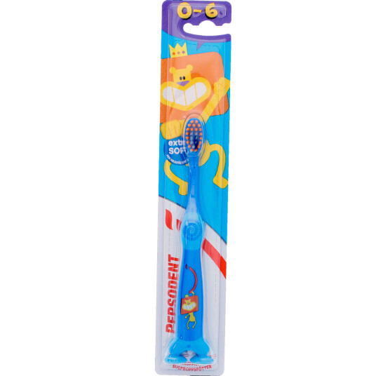 Pepsodent Barnetannbørste Extra Soft 0 6 år BLÅ