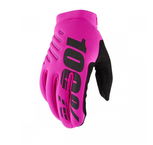 100% Brisker Hansker M Dame - Neonrosa