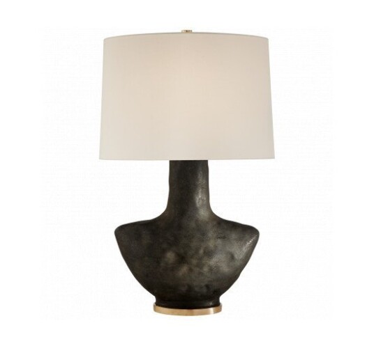 Armato Small bordslampa Stained Black Metallic Ceramic