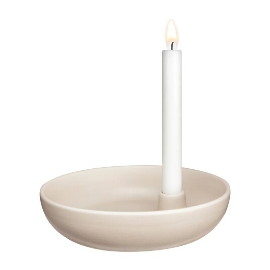 Scandi Living Valley lysestake Ø 21 cm Beige Scandi Living Valley lysestake Ø 21 cm Beige