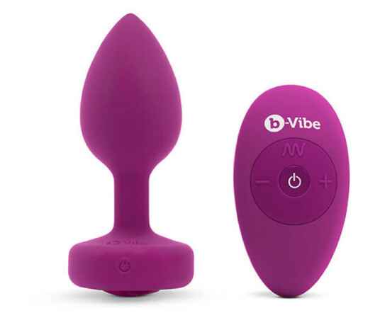 B-Vibe Vibrating Jewel Buttplugg S/m