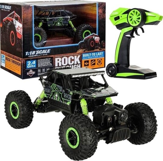 Fjernstyrt Rock Crawler 1:18 Terreng 20 Km/T