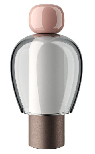 Lodes Easy Peasy Bærbar Lampe Rosa/ Grå/ Bronse Lodes Easy Peasy Bærbar Lampe Rosa/ Grå/ Bronse
