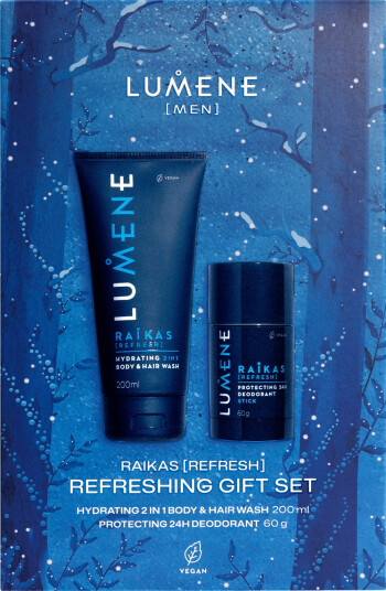 LUMENE Men Raikas Refreshing Morning Gift Set 2026 Nude 2 PCS LUMENE Men Raikas Refreshing Morning Gift Set 2026 Nude 2 PCS