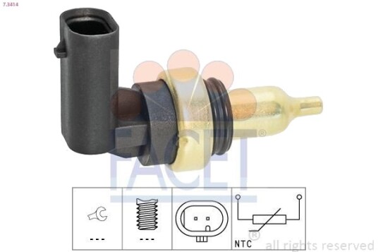 Sensor, motortemperatur FACET 7.3414