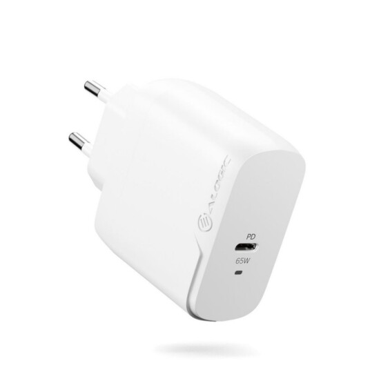 ALOGIC 65W GaN Hurtiglader med 2m USB-C-kabel Hvit ALOGIC 65W GaN Hurtiglader med 2m USB-C-kabel Hvit