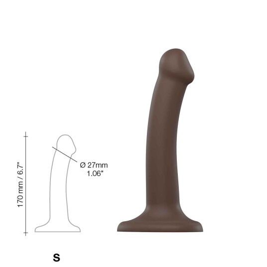 Strap On Me Bøybar Dildo Dual Density Small 17 cm