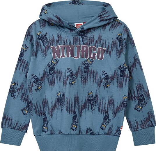 LEGO® Ninjago Hettegenser - LWSian 713 - Blå - LEGO® Wear - 4 år (104) - Hettegenser Lyseblå Marineblå