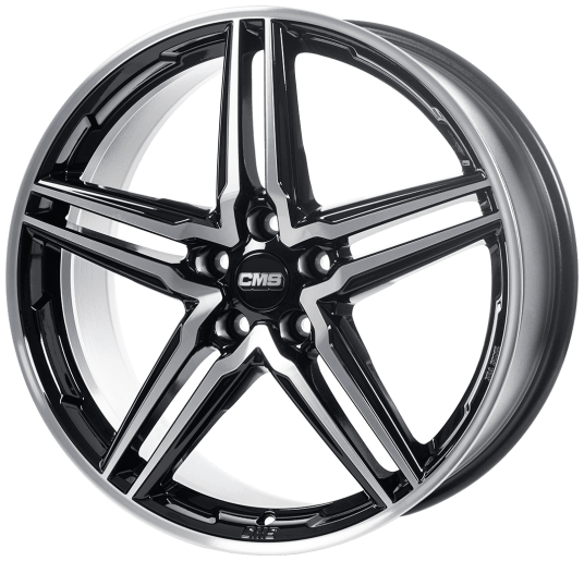 CMS C29 Gloss Black Polished 7.5Jx17 5/100 ET47 B57.1