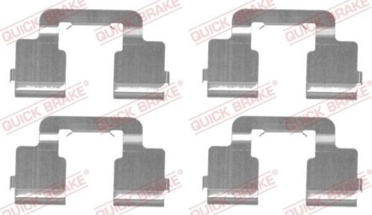 Tilbehørsett, skivebremse belegg QUICK BRAKE 109-1733