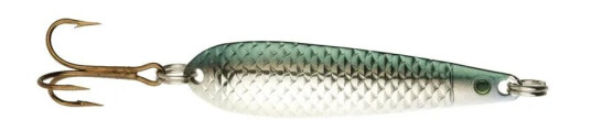Søvik Auren sluk, olivengrønn/sølv/pearl - 14 gram