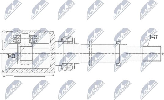 Nty Drivknute drivaksel NTY NPW NS 081