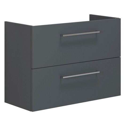 Dansani Mido+ Slim Servantskap 2 Skuffer B50-80xd35cm Uten Servant Grå Matt / 80cm Gulv