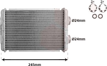Varmeapparat register VAN WEZEL 01006158