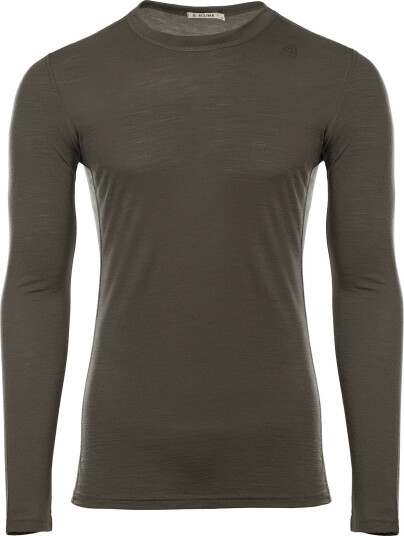 Aclima Men's LightWool Undershirt Long Sleeve Tarmac L, Tarmac