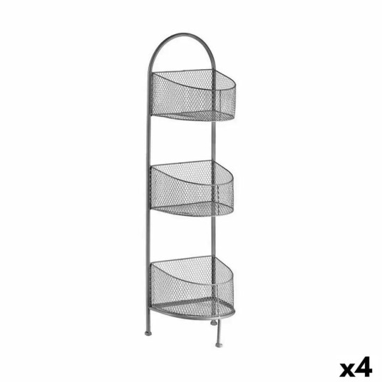 Hyller Sølvmetall 21,2 x 97 x 28,5 cm 4 enheter