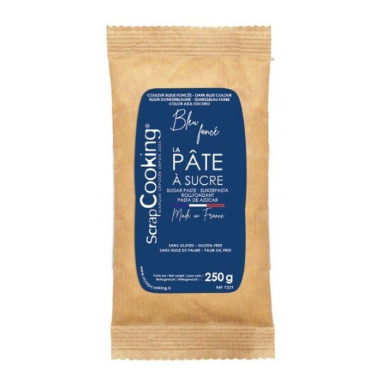 ScrapCooking   Fondant 250 g mørk blå