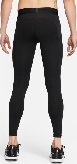 Nike Pro Warm Tights Herre Black/White XL Nike Pro Warm Tights Herre Black/White XL