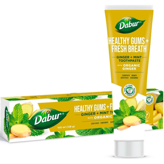 Miswak Tannkrem DABUR Healthy Gums & Fresh Breath Ginger & Mint 100 ml