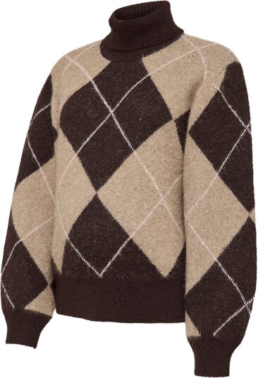 Vero Moda Maternity Vmmdarla Ls Rollneck Pullover   CHOCOLATE TORTE   S