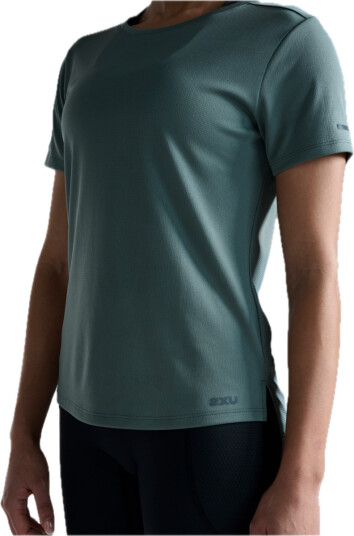 2xu Women"s Aero Mesh Tee Olive Leaf/olive Leaf Reflective S