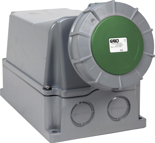 Garo Stikkontakt Uiv 3125-2 S + Ru IP67, 4-Polet 125 A Grønn, 2 H