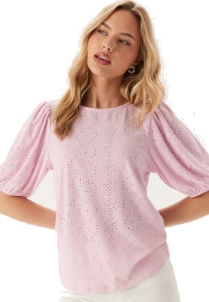 VILA Vikally O-neck 2/4 TOP - NOOS Winsome Orchid M
