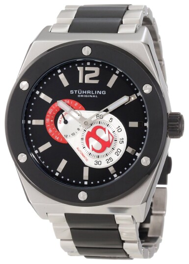 Stührling Original Herreklokke 281B.332D264 Sort/Stål Ø49 mm Stührling Original Herreklokke 281B.332D264 Sort/Stål Ø49 mm