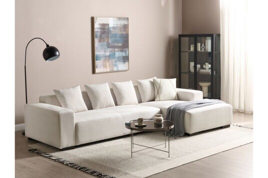 Westerfeld Hjørnesofa 4 seter Hvit