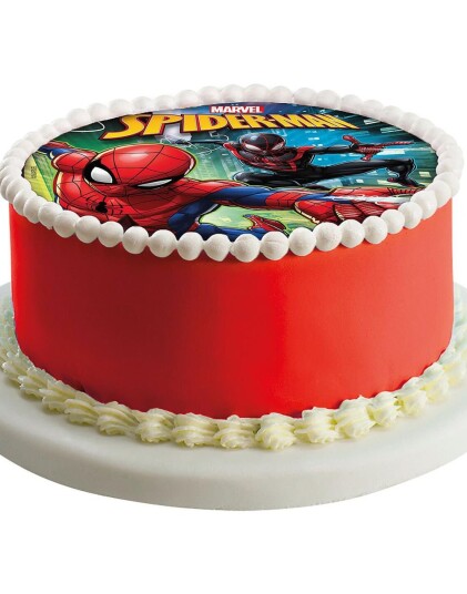Ballong & Partygrossisten Kakebilde med Marvel Spider Man Motiv
