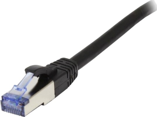 SYNERGY Patchkabel RJ45, CAT6A 500Mhz, 20m, schwarz, S-STP(S/FTP), Sy